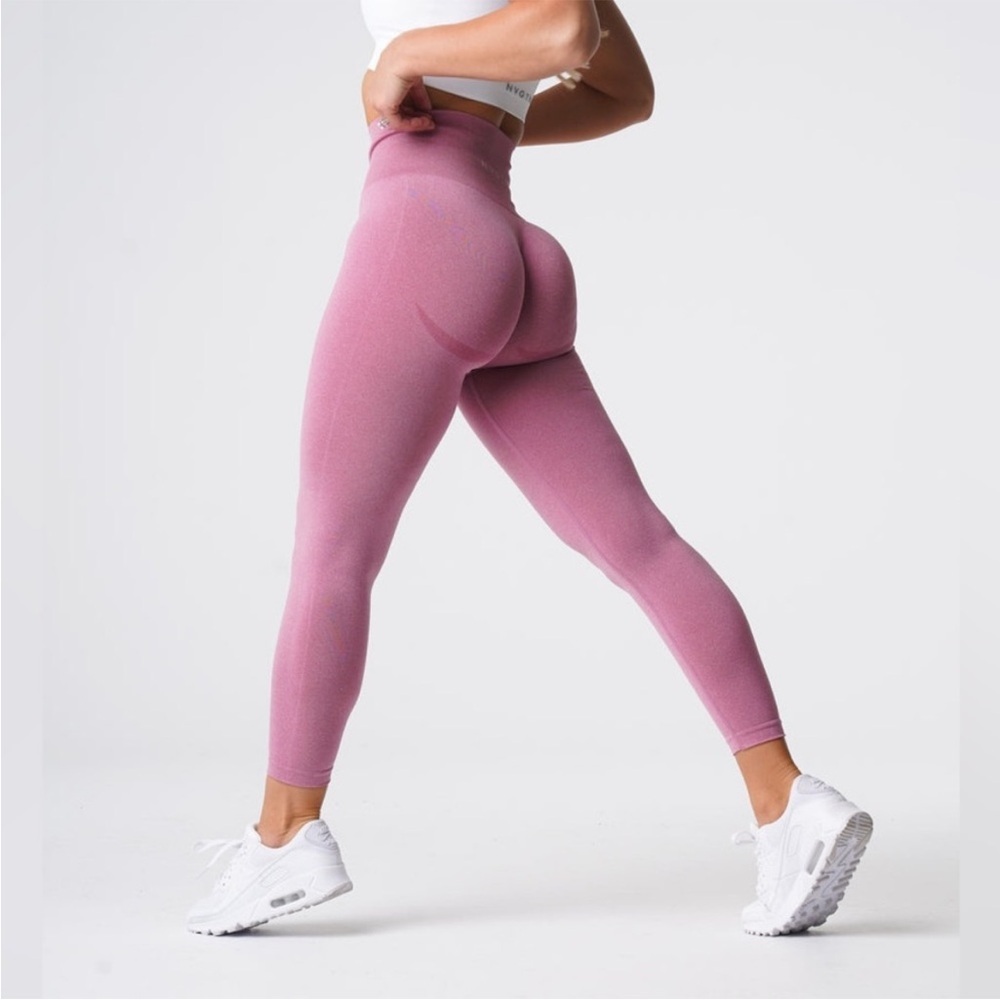 NVGTN pink contour leggings